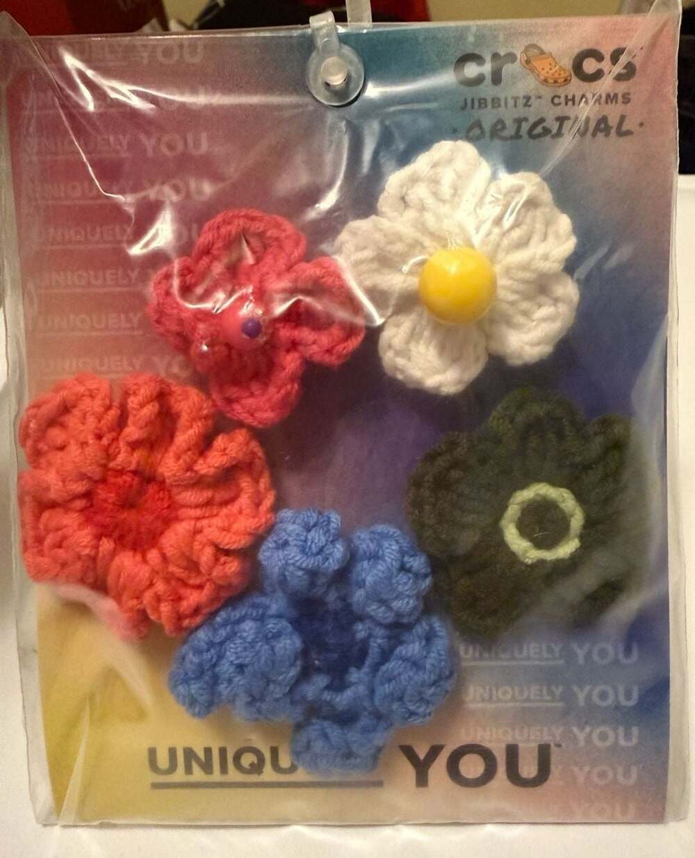 Crocs Jibbitz Charms Crochet Floral Mix 5 Pack